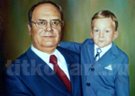 Портрет Глушко со внуком